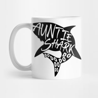 Auntie Shark (Baby Shark) - Minimal Lyrics Shirt Mug